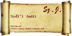Szél Judit névjegykártya
