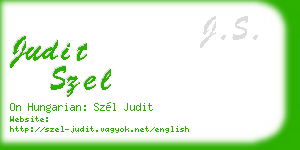 judit szel business card